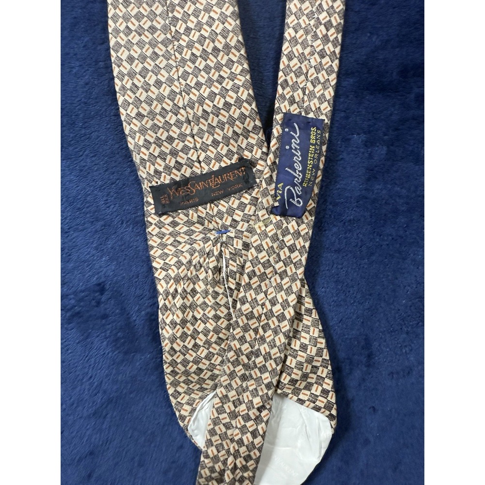 Yves Saint Laurent Mens‎ Silk Classic Length Geometric